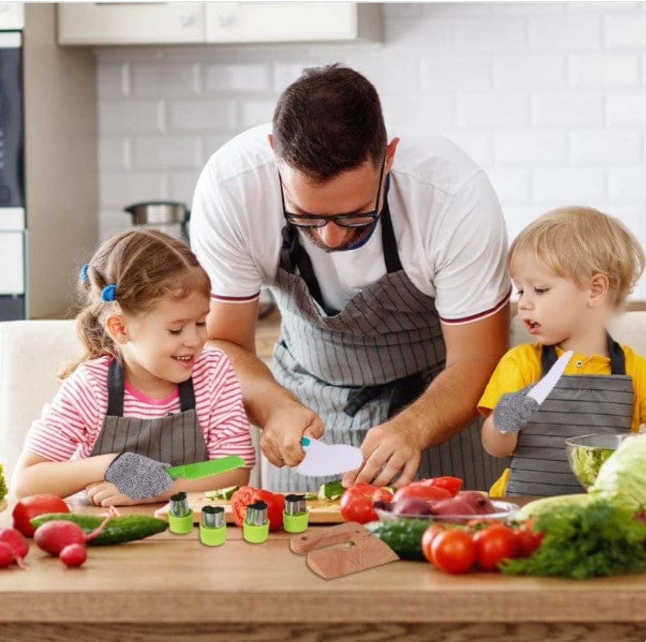 MiniChef- Kit de Cuisine pour Enfants Montessori - 17 Pièces