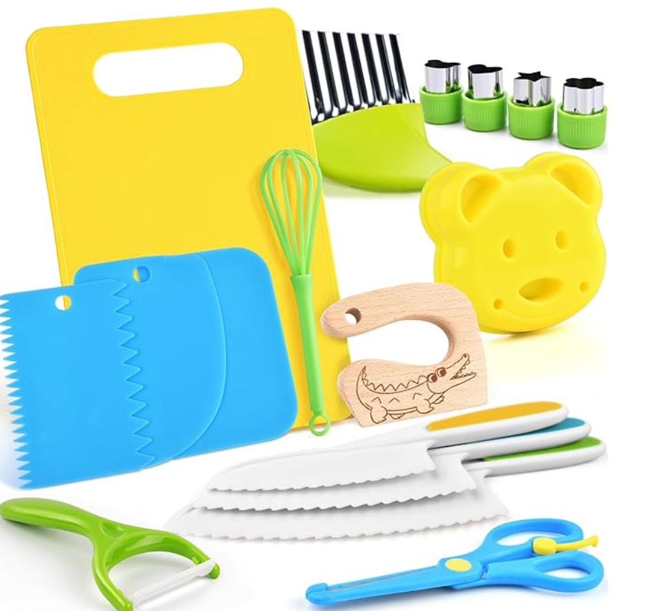 MiniChef- Kit de Cuisine pour Enfants Montessori - 17 Pièces